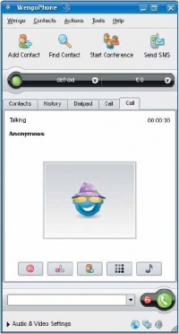 У меня зазвонил WengoPhone...
